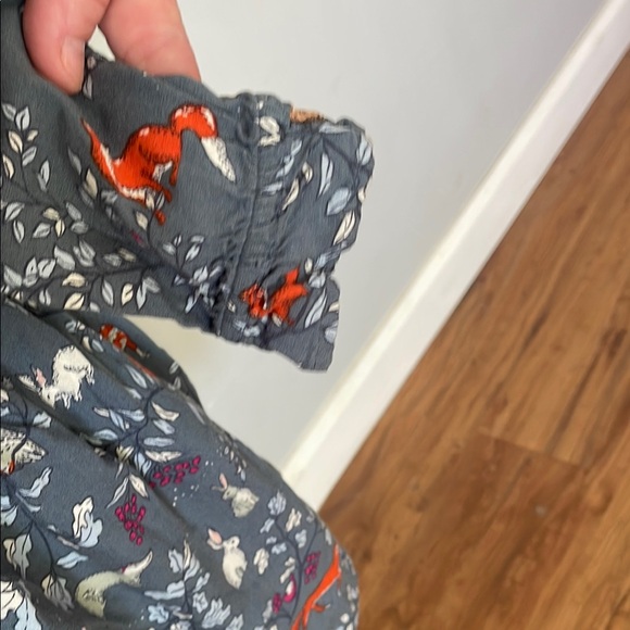 Mini Boden Blue and White Casual dress with Peter Pan Collar - Picture 3 of 10